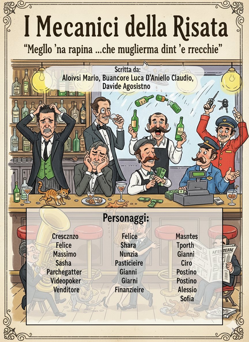 Locandina spettacolo: Meglio ’na rapina… che muglierema dint’ ’e rrecchie