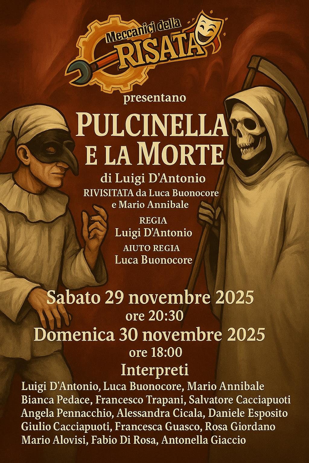 Locandina spettacolo: Pulcinella e la Morte